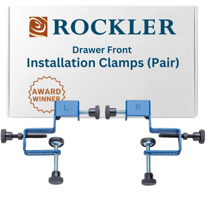 Rockler Cabinet Drawer Installation Clamps â€“ Right, Left-Side Drawer, Cabinet Tools â€“ Steel, Plastic Drawer Front - Front Woodworking Clamps for Easy, Fast Installation - Image 1